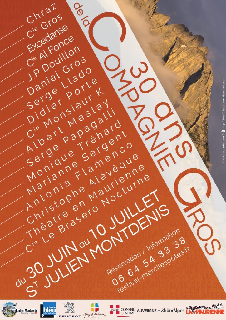 Affiche événementielle du festival Merci les Potes