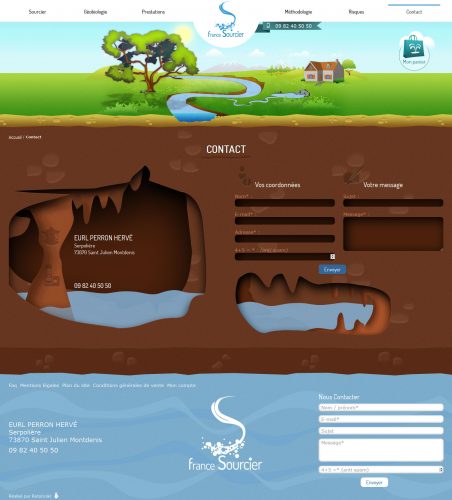 France Sourcier page contact