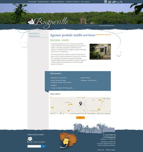 Page de détail de la maire de Boigneville