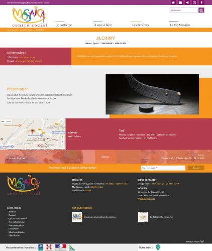 Page de détail Mosaïca