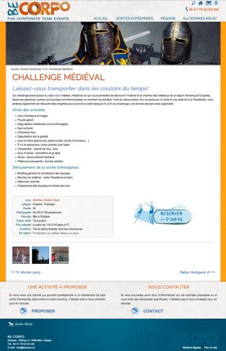 Page intérieur Becorpo