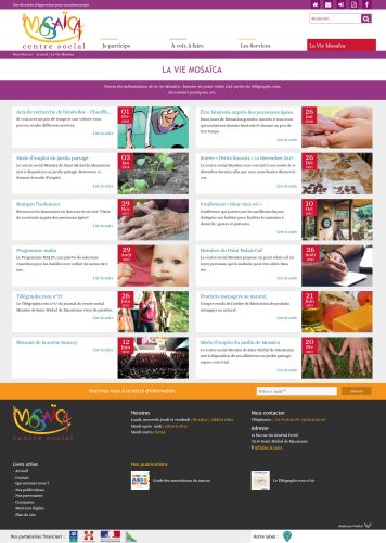 Page de liste Mosaïca