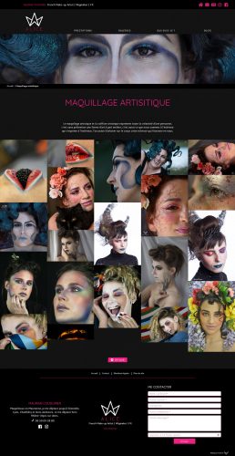 Création de site internet : Page galerie Alice-Makeup.fr